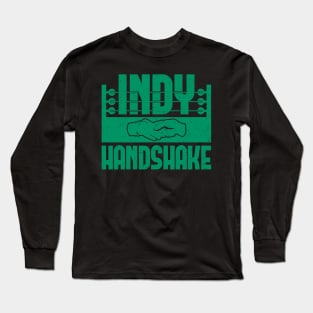 Green Indy Handshake Logo Long Sleeve T-Shirt